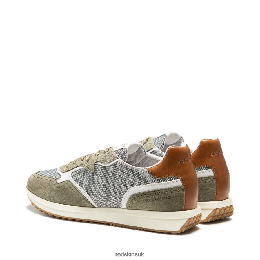 Redskins Footwear Men KHAKI + COGNAC Parma Textile Sneakers RB620P102