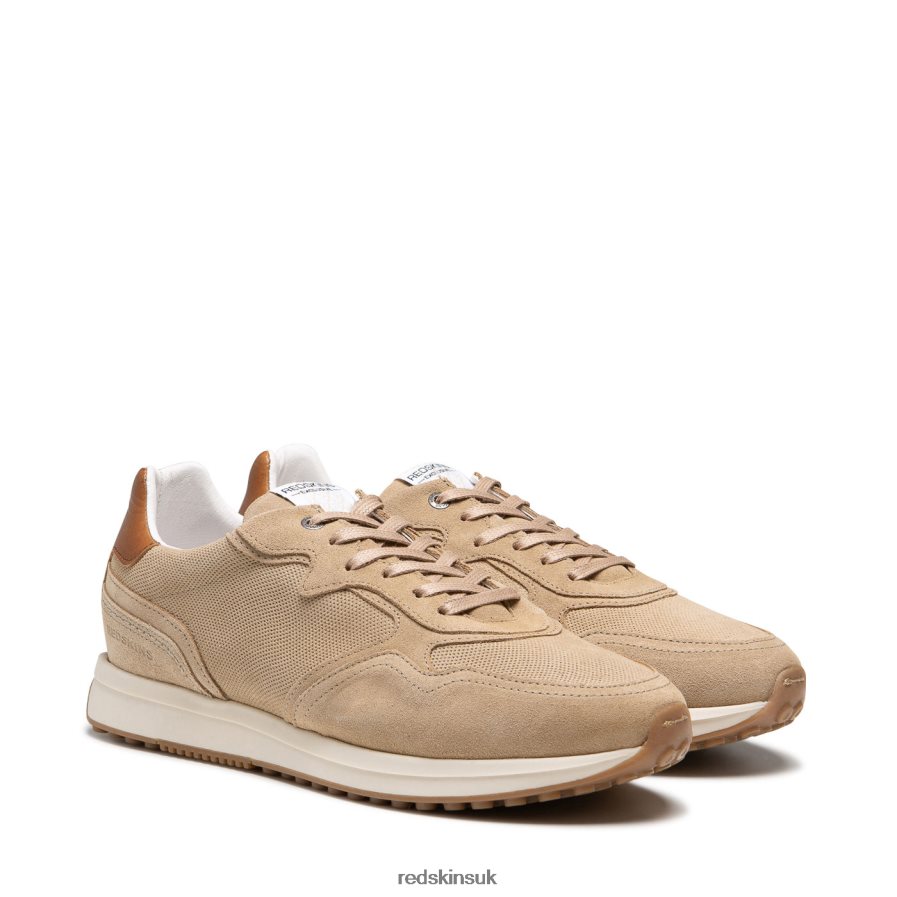Redskins Footwear Men KHAKI + COGNAC Parmi Suede Sneakers RB620P7