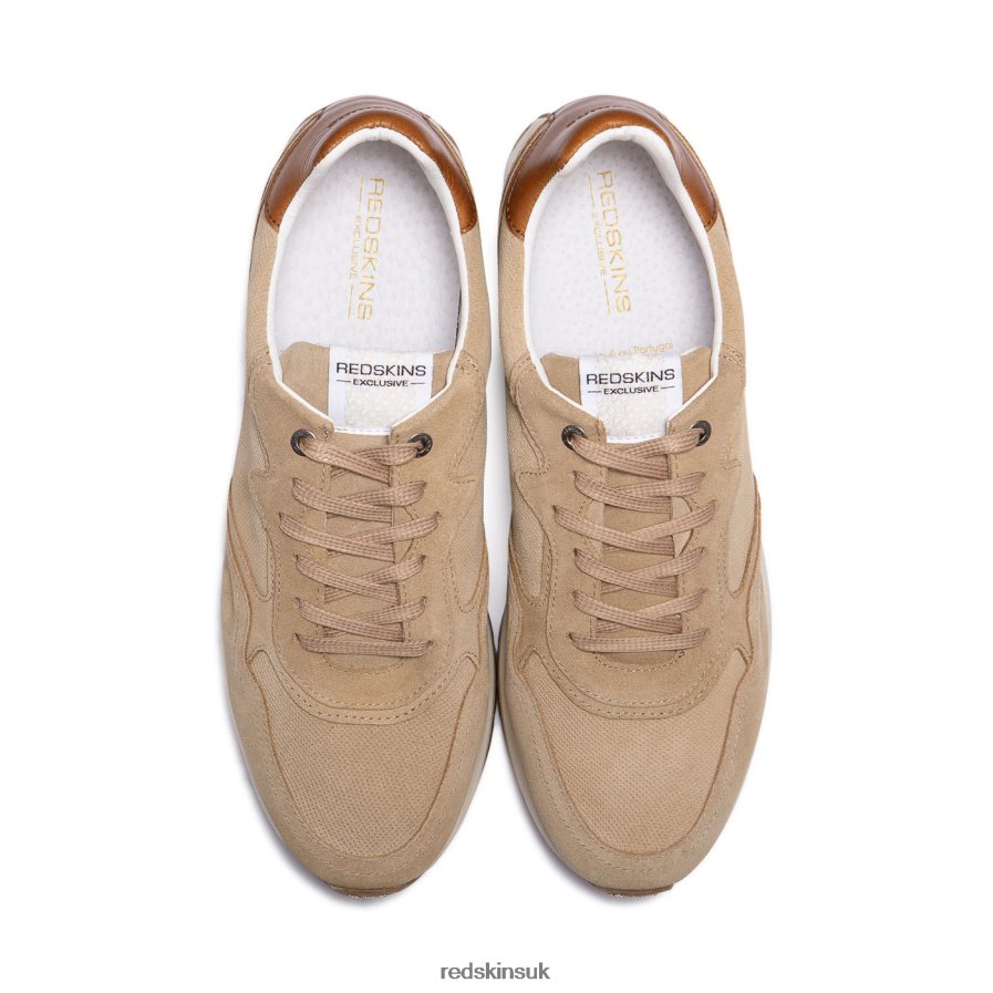 Redskins Footwear Men KHAKI + COGNAC Parmi Suede Sneakers RB620P7