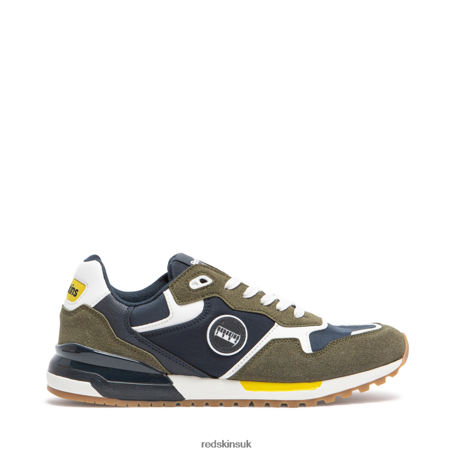 Redskins Footwear Men KHAKI + NAVY + WHITE Oyati Textile Sneakers RB620P88