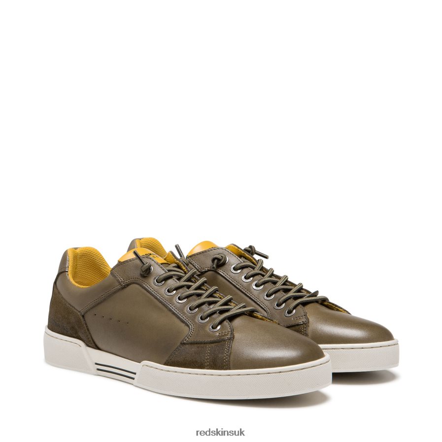 Redskins Footwear Men KHAKI Winesome Leather Sneakers RB620P1