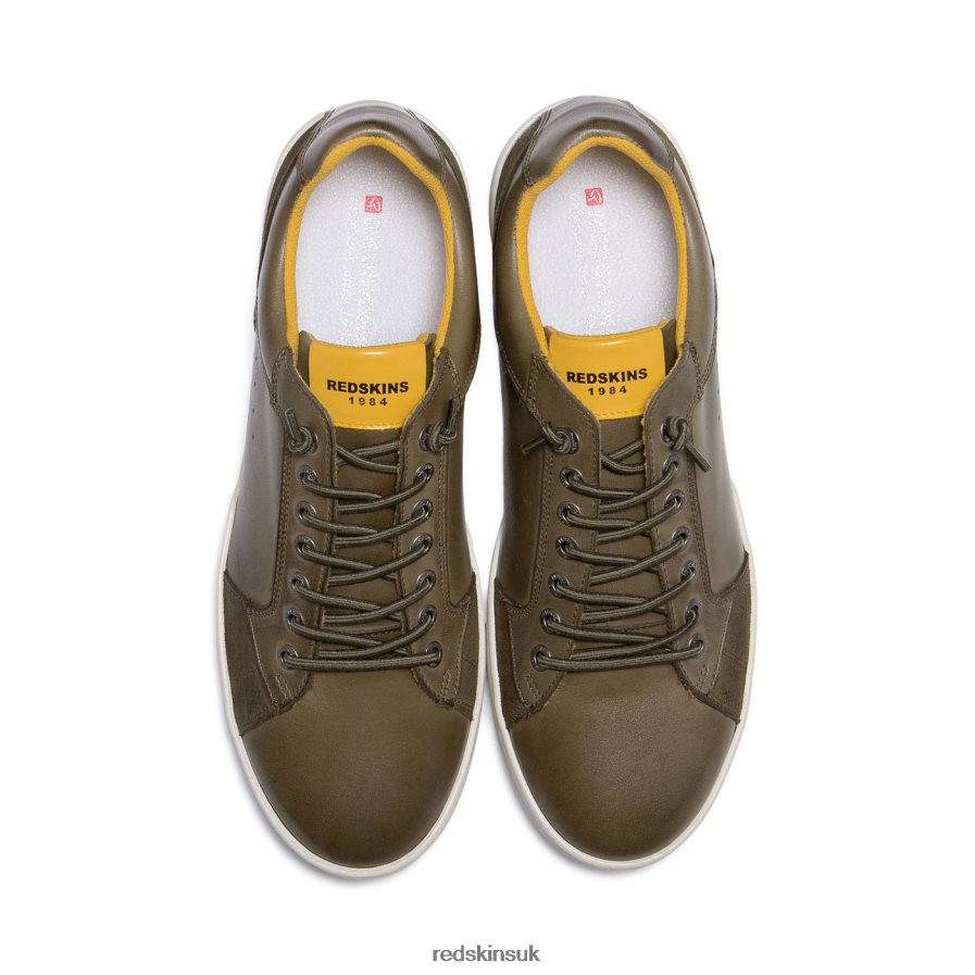 Redskins Footwear Men KHAKI Winesome Leather Sneakers RB620P1