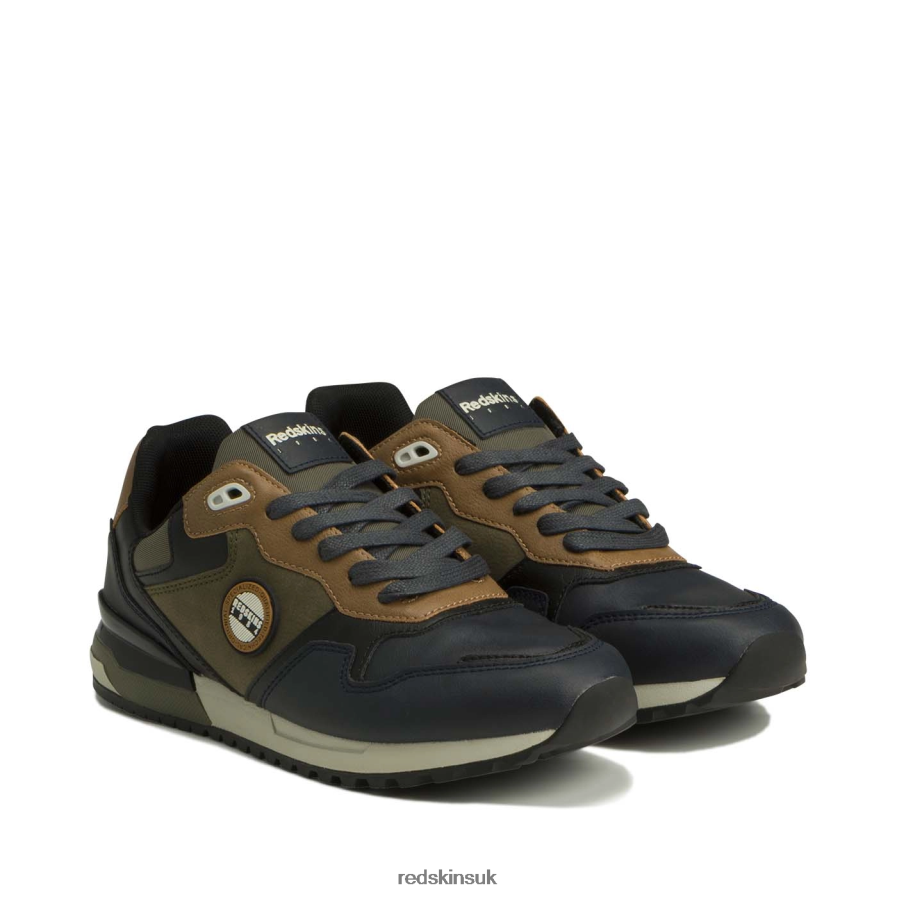 Redskins Footwear Men NAVY + KAKI + CAMEL Oyat 3 Sneakers RB620P18