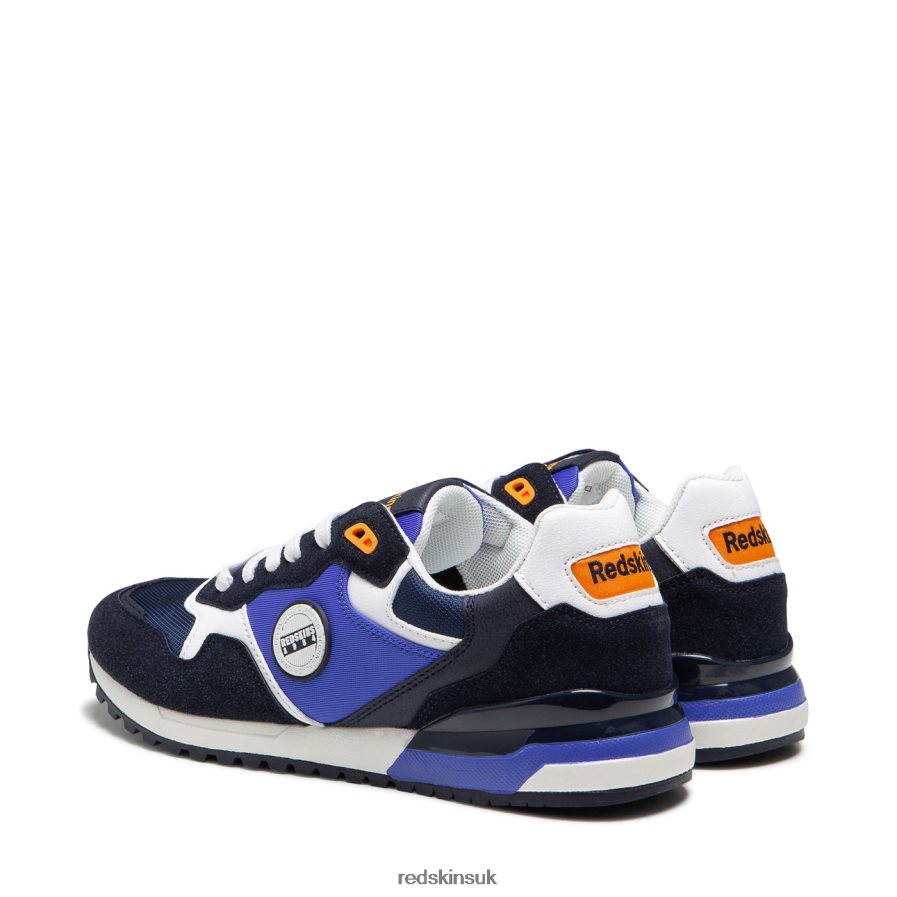 Redskins Footwear Men NAVY + WHITE + ORANGE Oyati Textile Sneakers RB620P53