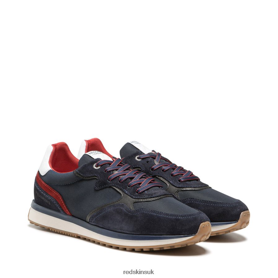 Redskins Footwear Men NAVY + WHITE Parma Textile Sneakers RB620P103