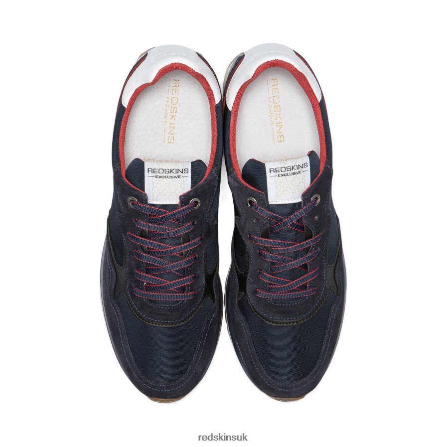 Redskins Footwear Men NAVY + WHITE Parma Textile Sneakers RB620P103