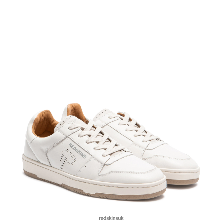 Redskins Footwear Men OFF WHITE Attache Leather Sneakers RB620P115