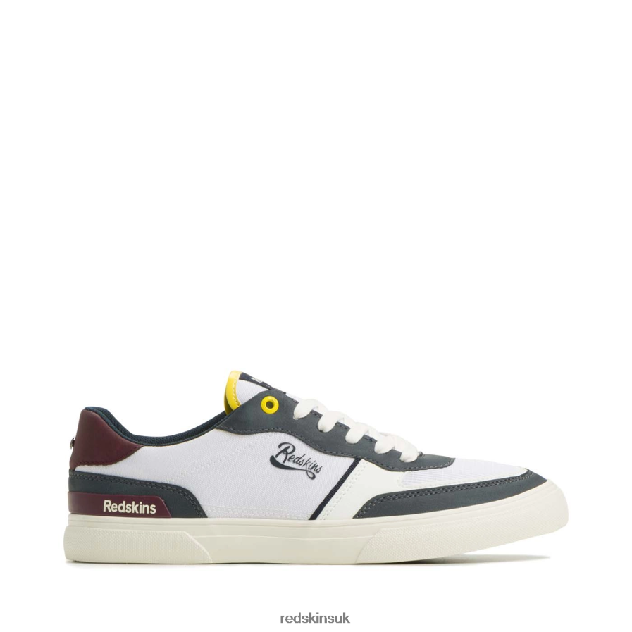Redskins Footwear Men OFF WHITE + NAVY + BURGUNDY Optic Textile Sneakers RB620P34