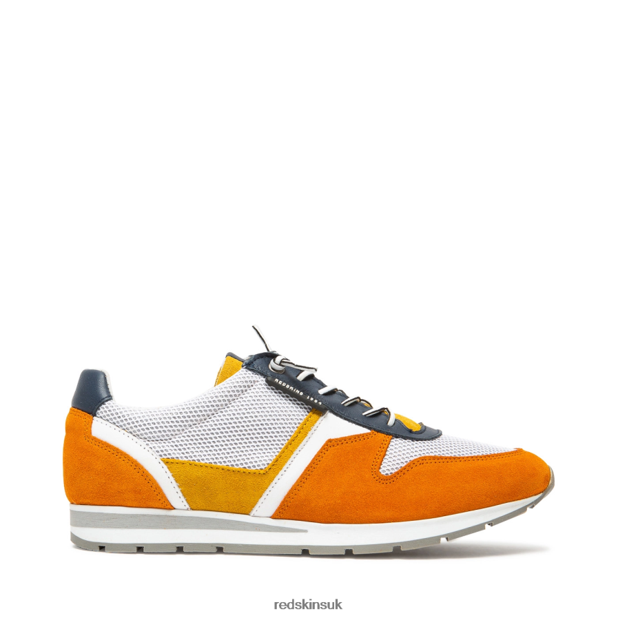 Redskins Footwear Men ORANGE + YELLOW + NAVY Smith Suede Sneakers RB620P96