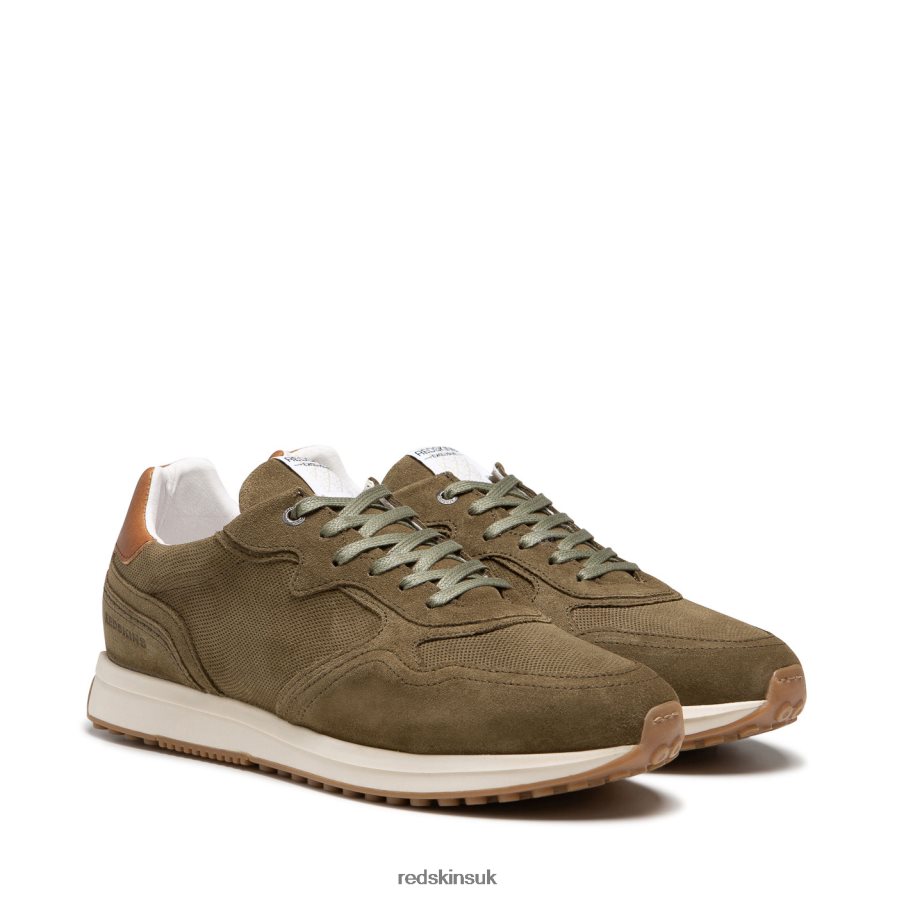 Redskins Footwear Men TAUPE + COGNAC Parmi Suede Sneakers RB620P5