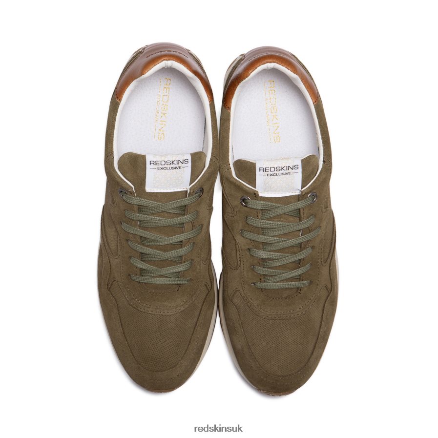 Redskins Footwear Men TAUPE + COGNAC Parmi Suede Sneakers RB620P5