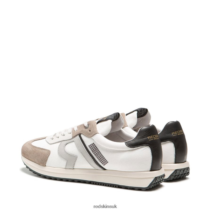 Redskins Footwear Men WHITE + BEIGE + GREY Blunt Textile Sneakers RB620P71