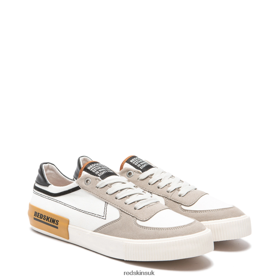 Redskins Footwear Men WHITE + GREY + BLACK Event Textile Sneakers RB620P38