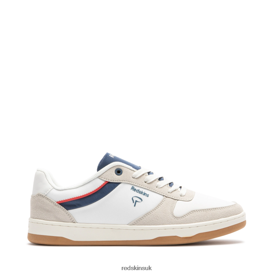 Redskins Footwear Men WHITE + GREY + NAVY Decisif Textile Sneakers RB620P16