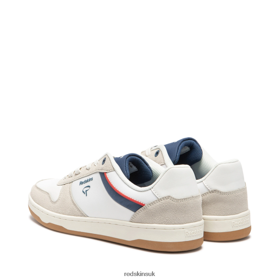 Redskins Footwear Men WHITE + GREY + NAVY Decisif Textile Sneakers RB620P16