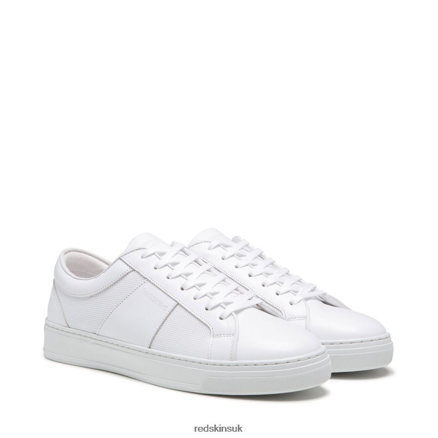 Redskins Footwear Men WHITE Handling Leather Sneakers RB620P25
