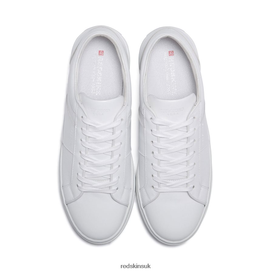 Redskins Footwear Men WHITE Handling Leather Sneakers RB620P25