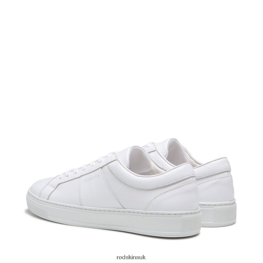 Redskins Footwear Men WHITE Handling Leather Sneakers RB620P25