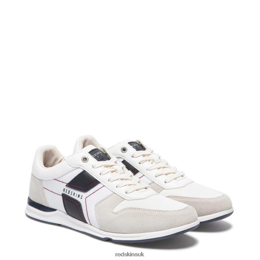 Redskins Footwear Men WHITE + MARINE Adjoint Textile Sneakers RB620P182