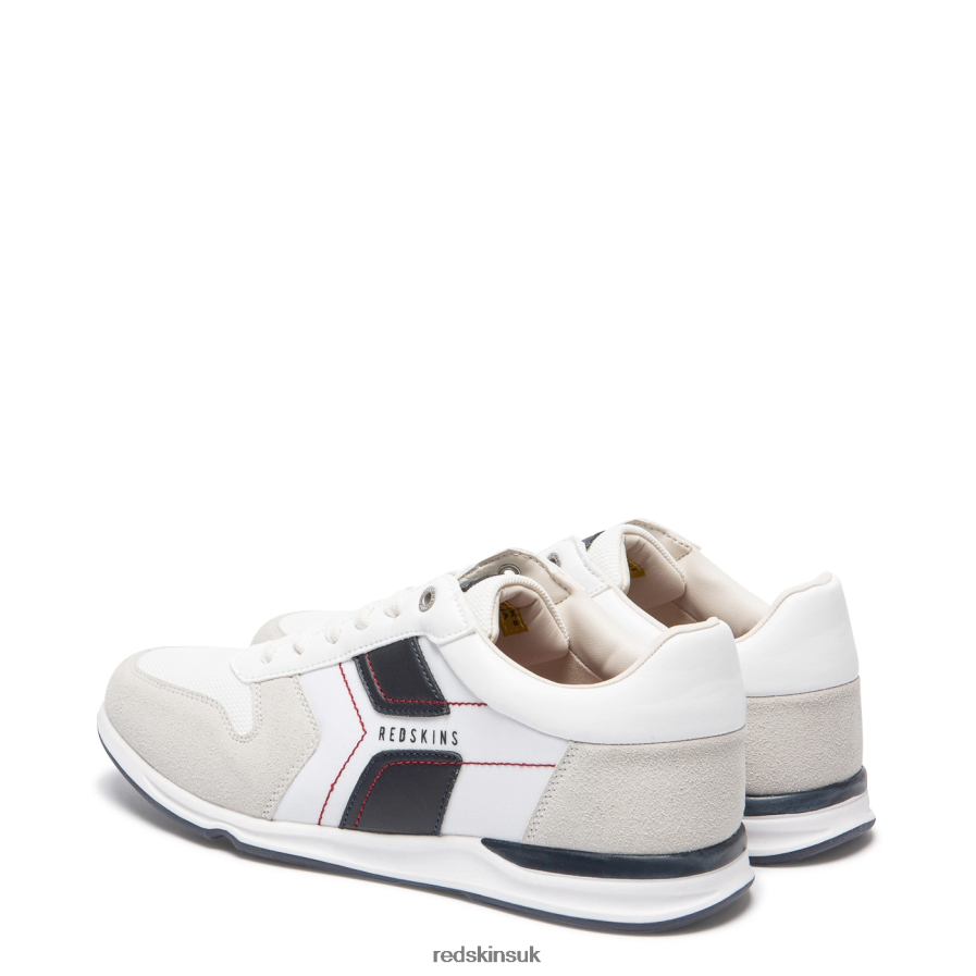 Redskins Footwear Men WHITE + MARINE Adjoint Textile Sneakers RB620P182