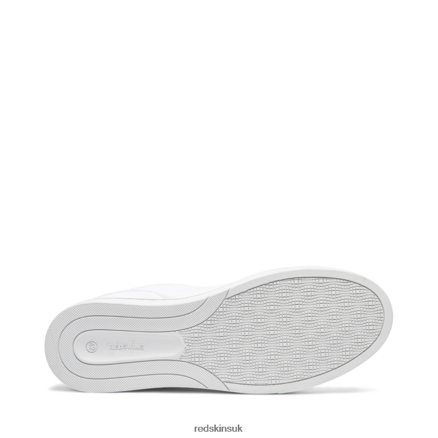 Redskins Footwear Men WHITE + MARINE Amical Large Size Leather Sneakers RB620P126