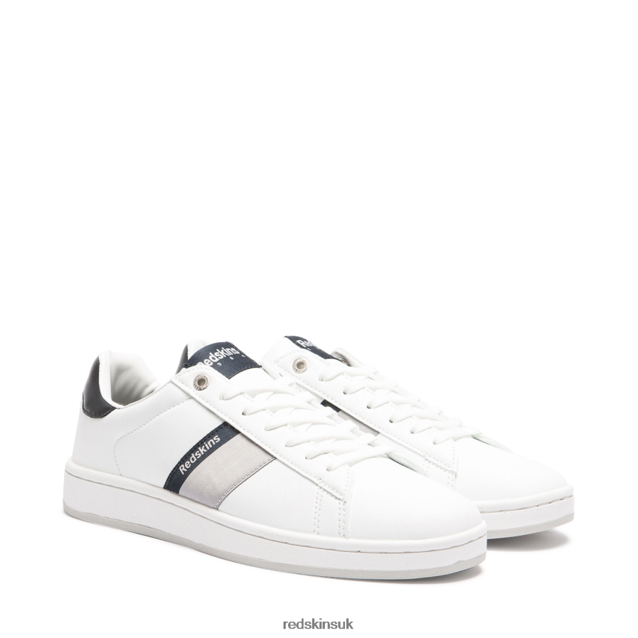 Redskins Footwear Men WHITE + MARINE Broken Textile Sneakers RB620P188