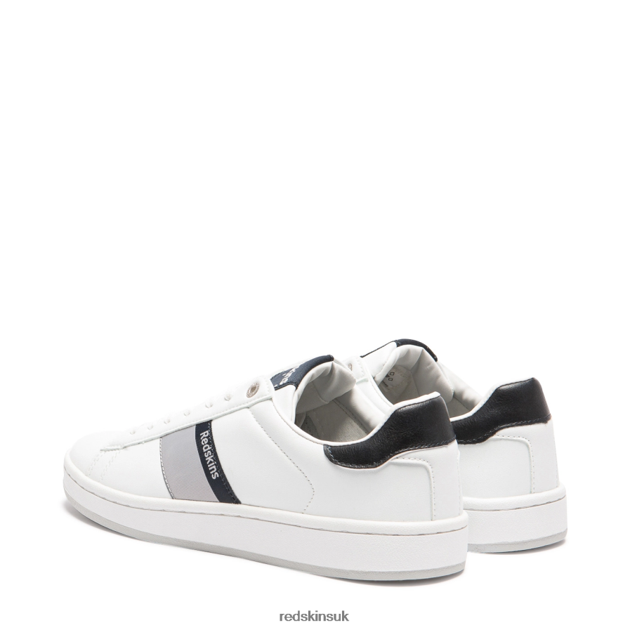 Redskins Footwear Men WHITE + MARINE Broken Textile Sneakers RB620P188