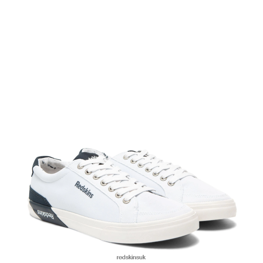 Redskins Footwear Men WHITE + MARINE Forman Textile Sneakers RB620P40
