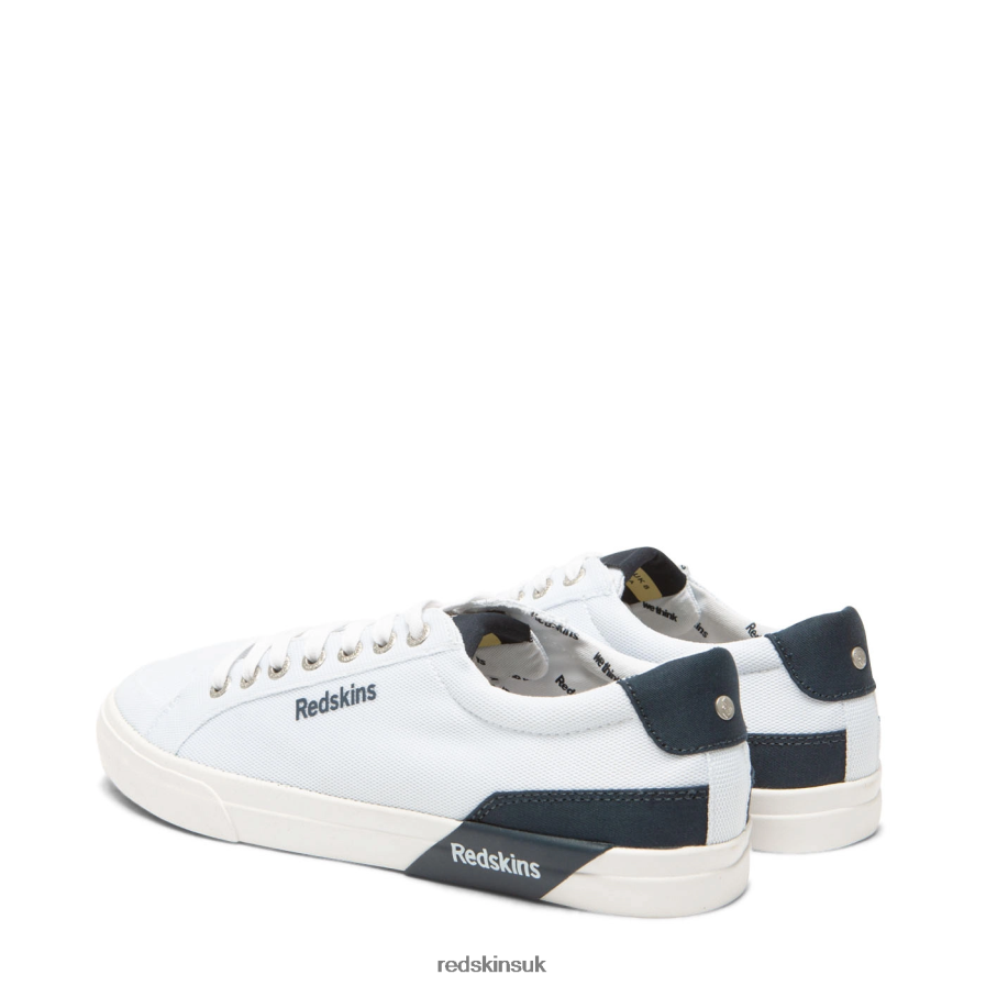 Redskins Footwear Men WHITE + MARINE Forman Textile Sneakers RB620P40