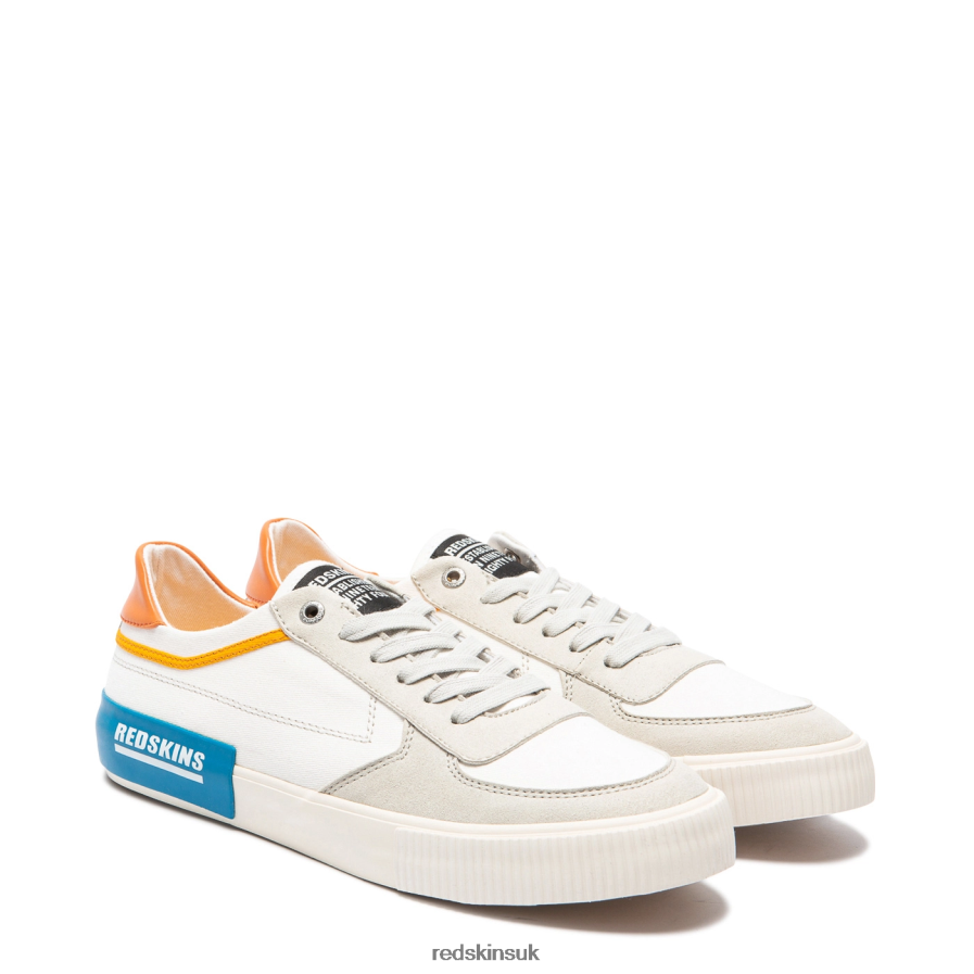 Redskins Footwear Men WHITE + YELLOW + ORANGE Event Textile Sneakers RB620P37