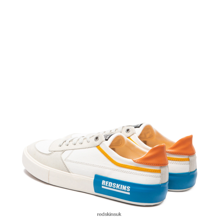 Redskins Footwear Men WHITE + YELLOW + ORANGE Event Textile Sneakers RB620P37