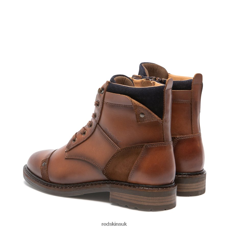 Redskins Footwear Women COGNAC + MARINE Florine Leather Boots RB620P295